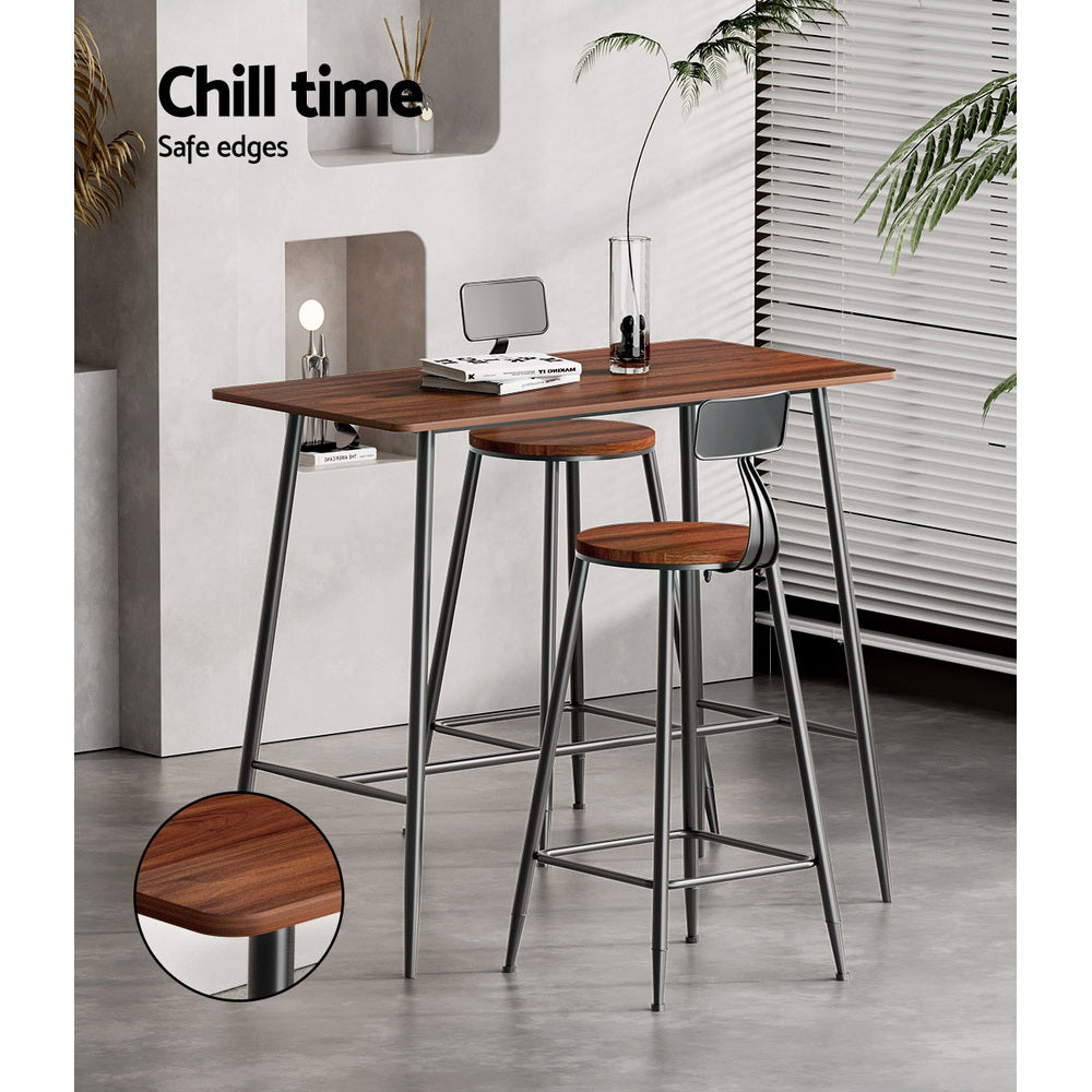 Artiss Halle Bar Table 120CM Rectangular 5