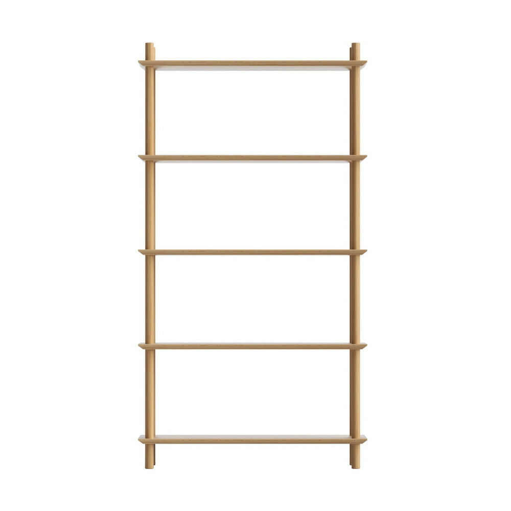 Artiss Bookshelf 5 Tiers Bookcase Display Shelves Wooden Storage Stand Rack Pine 4