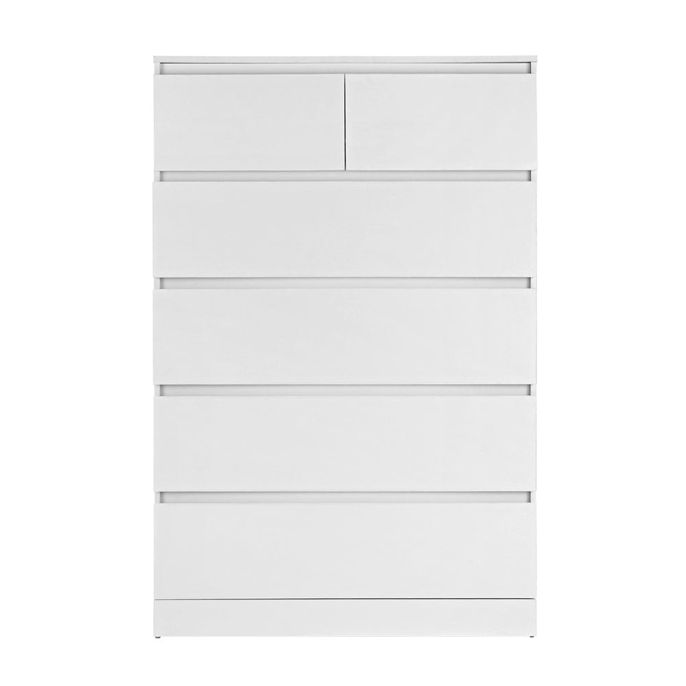 Artiss 6 Chest of Drawers - PEPE White 5