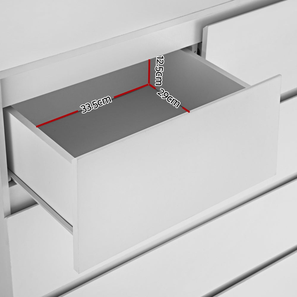 Artiss 6 Chest of Drawers - PEPE White 7