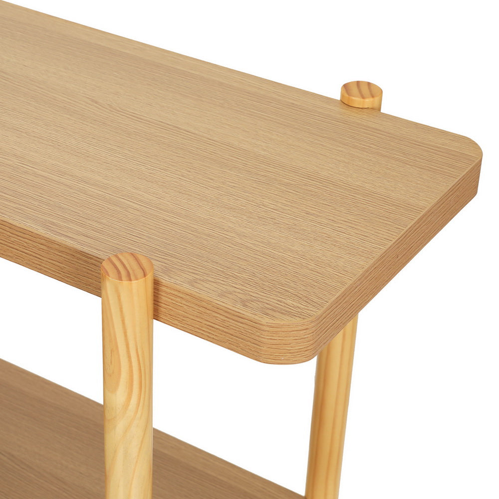 Artiss Console Table 92CM 2-tier Pine Sera 5