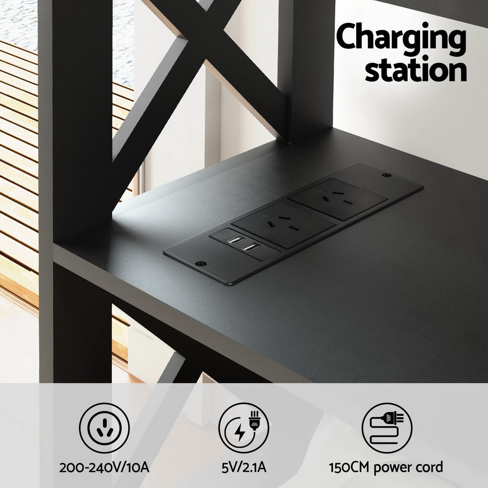 Artiss Console Table 3-tier USB Outlets 6