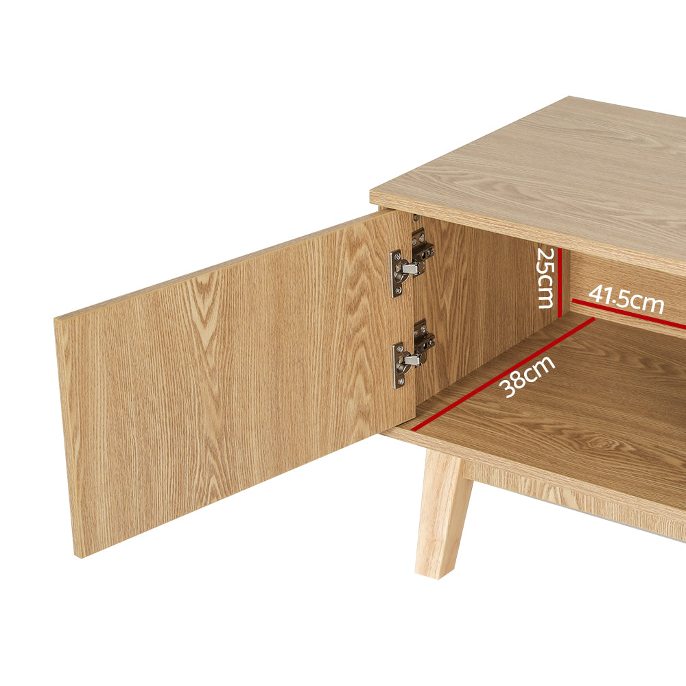 Artiss TV Cabinet Entertainment Unit Stand Storage Shelves TV Unit 140CM 5