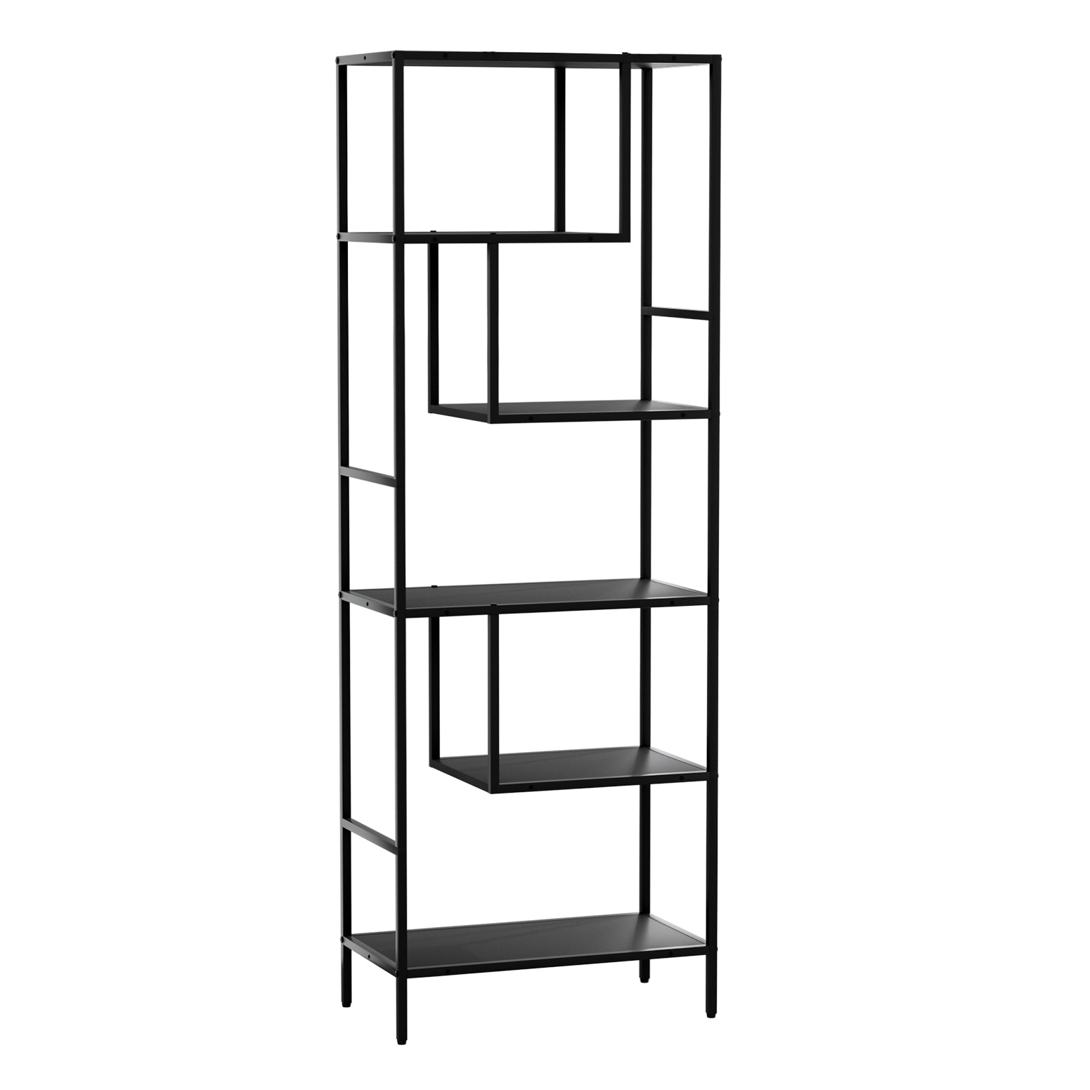 Artiss Bookshelf 5 Tiers RHYS Black 6