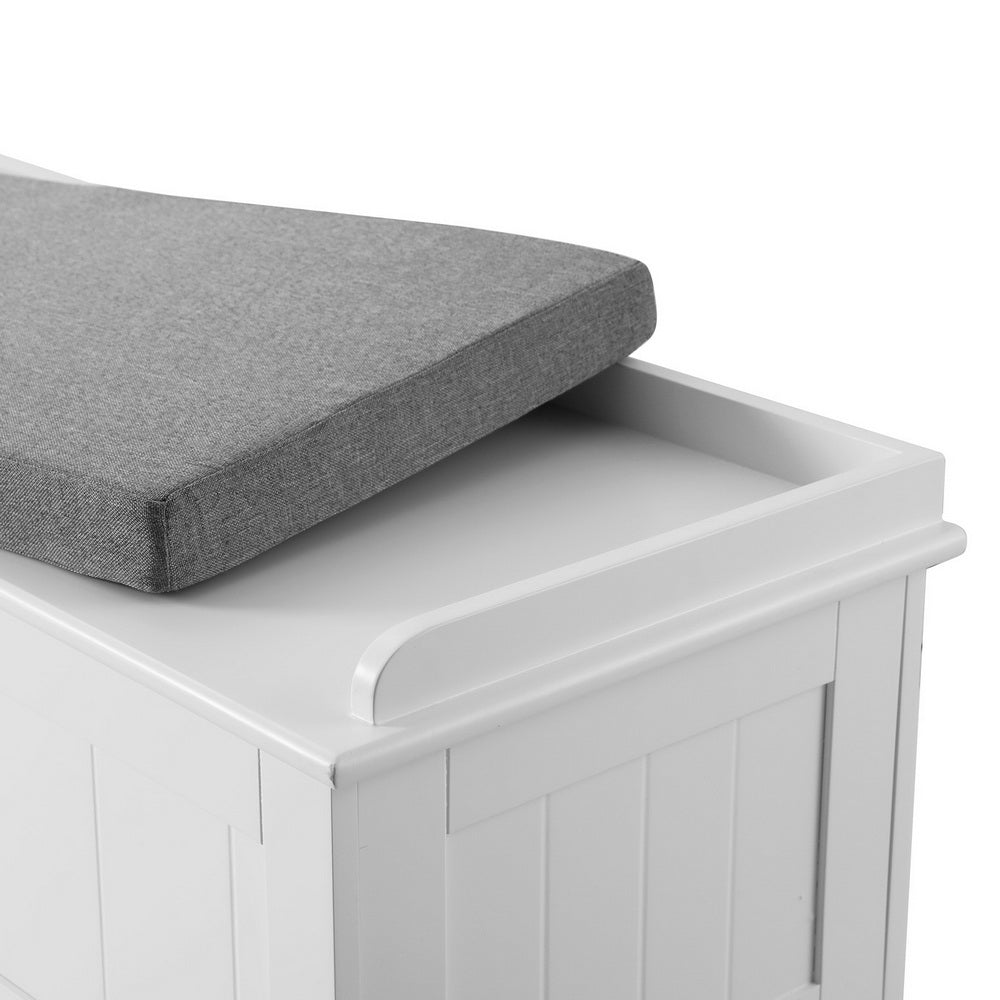 Artiss Storage Ottoman Blanket Box 140cm Fluted Grey 3