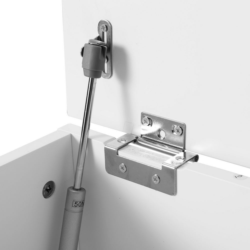 Artiss Storage Ottoman Blanket Box 140cm Fluted Grey 4