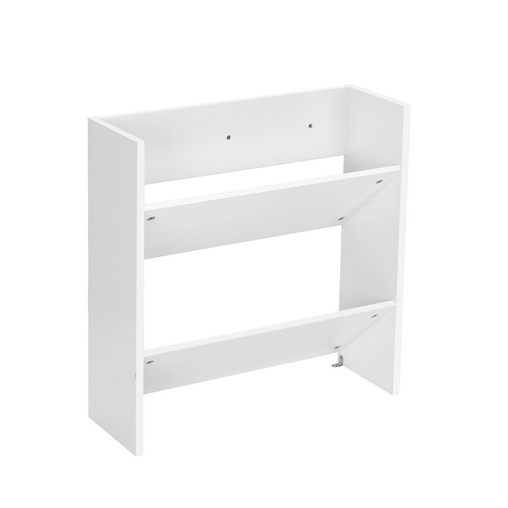 Artiss Shoe Rack 2-tier 12 Pairs Wall Mounted x2 - White 3