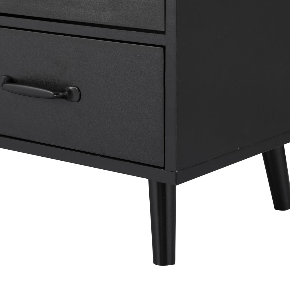 Artiss Buffet Sideboard Double Doors - Black 6
