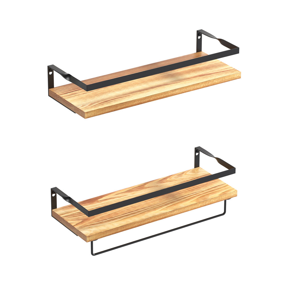Artiss Floating Wall Shelf Set of 2 4
