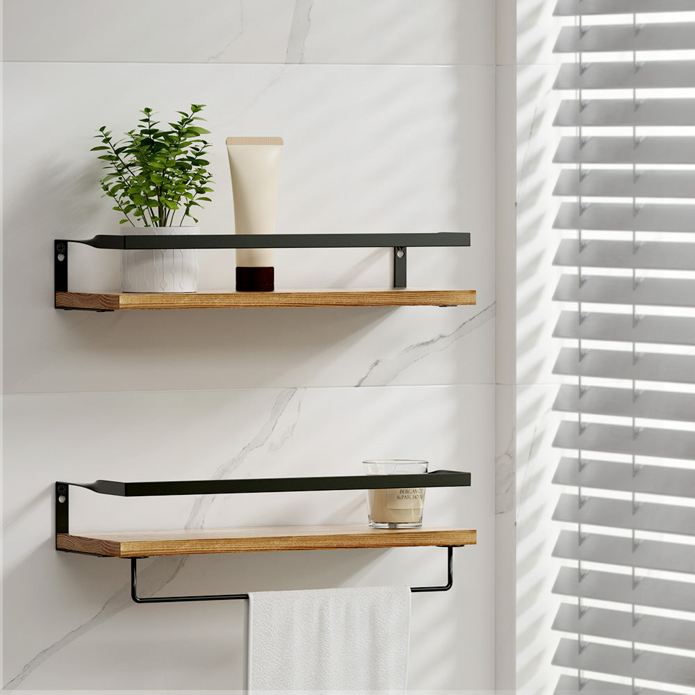 Artiss Floating Wall Shelf Set of 2 8