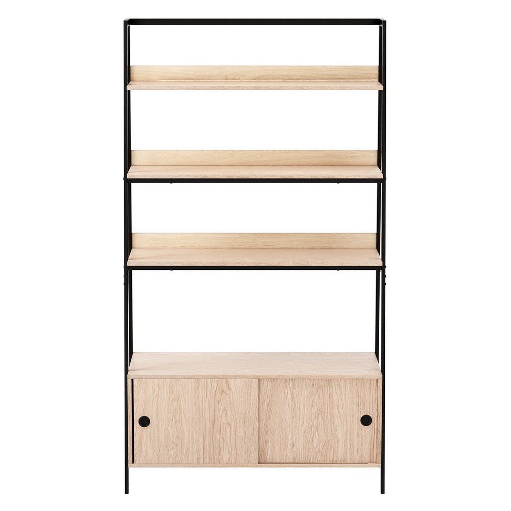 Artiss Bookshelf 5 Tier Cube Cabinet MIRA Oak 5