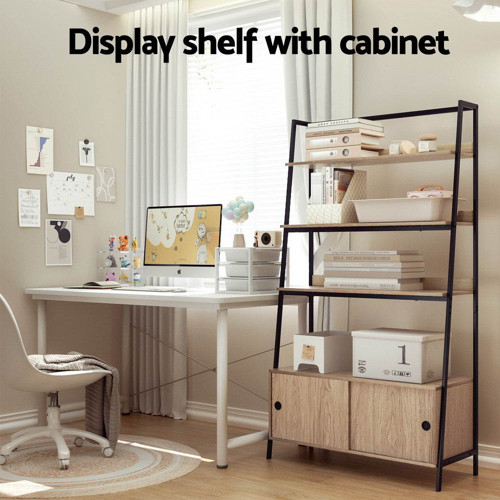 Artiss Bookshelf 5 Tier Cube Cabinet MIRA Oak 6
