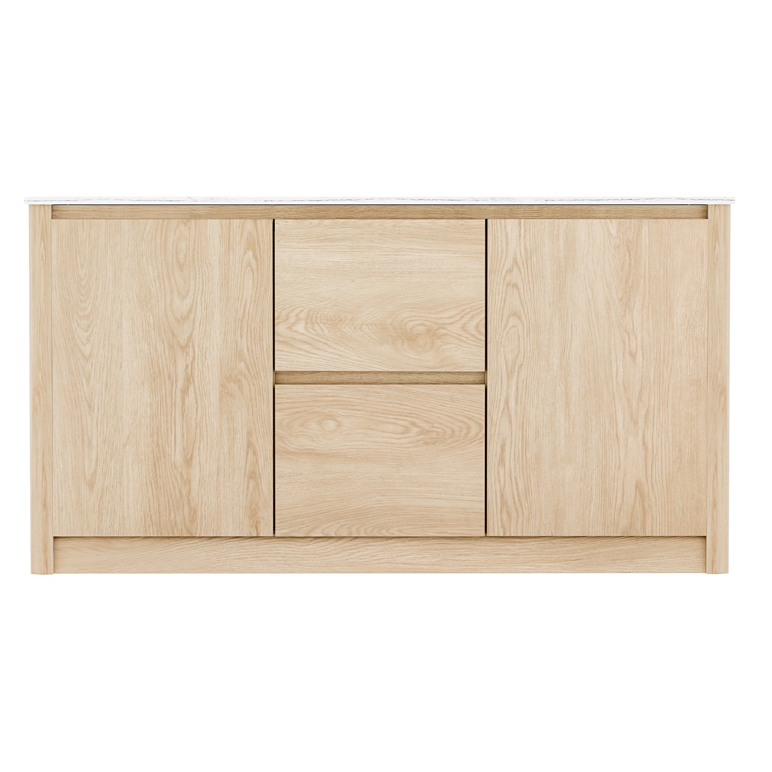 Artiss Buffet Sideboard Marble Style Tabletop - Pine 3