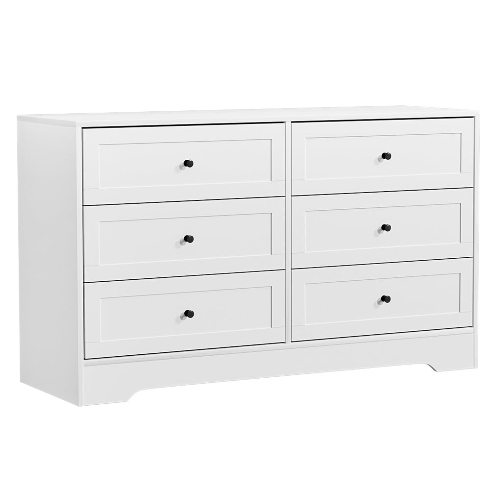 Artiss 6 Chest of Drawers - LEIF White 3