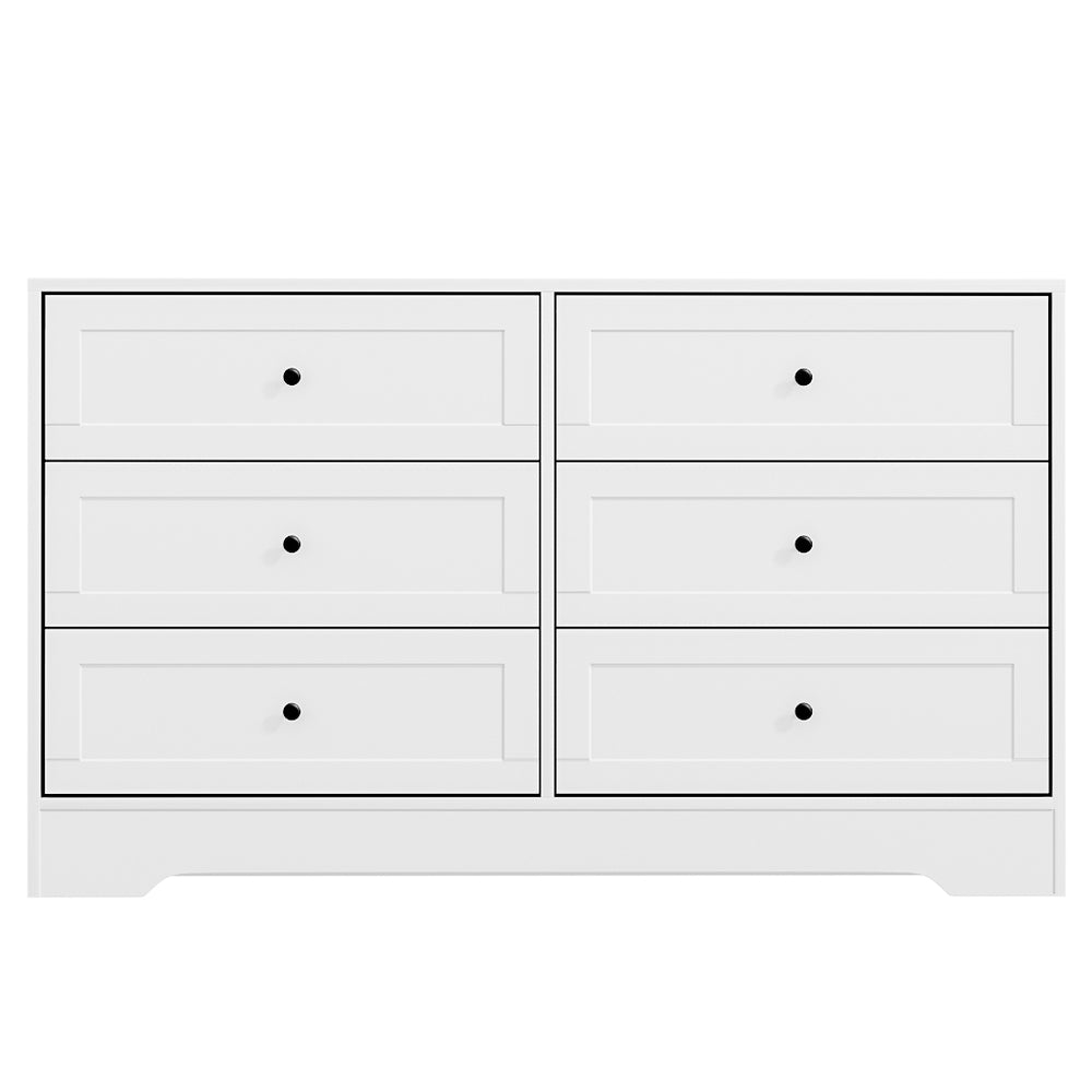 Artiss 6 Chest of Drawers - LEIF White 5