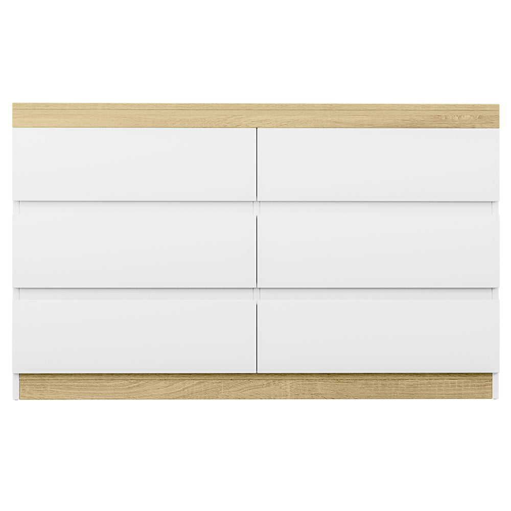 Artiss 6 Chest of Drawers Cabinet Dresser Table Tallboy Storage Bedroom White 3