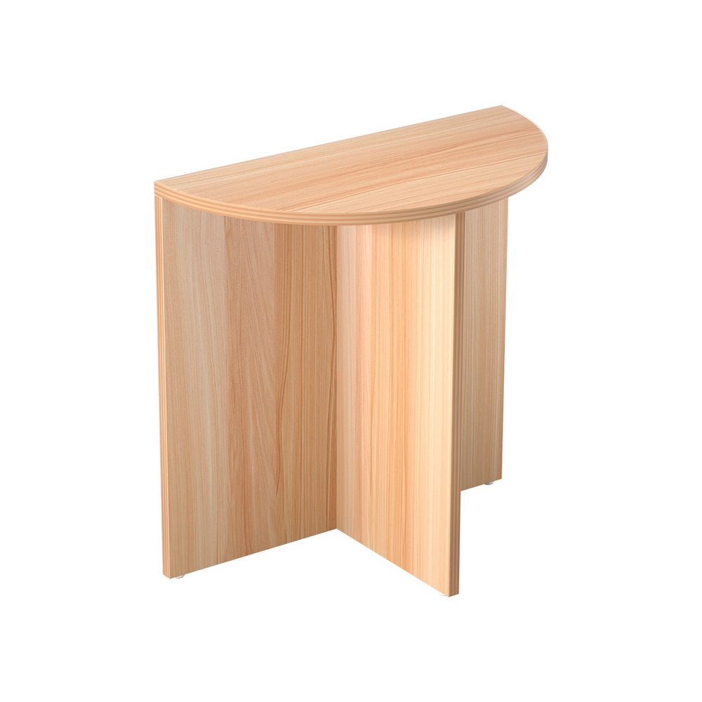 Artiss Coffee Table Semi-circle 48CM Pine Elva 7