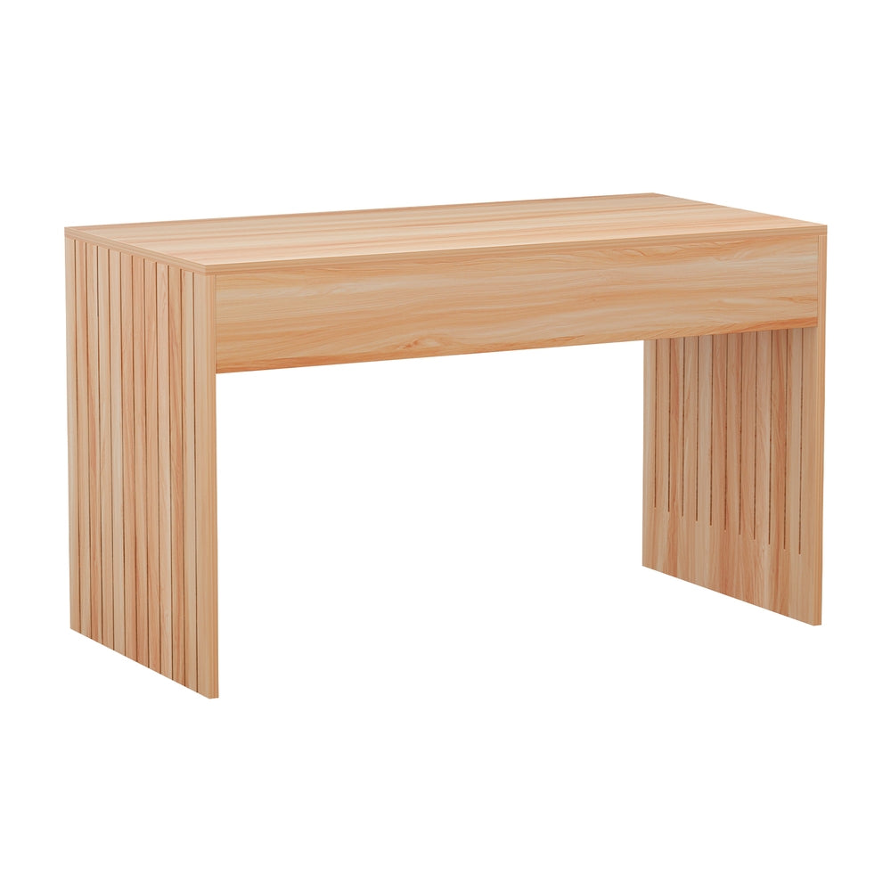 Artiss Coffee Table Rectangle Fluted Side 100CM 7