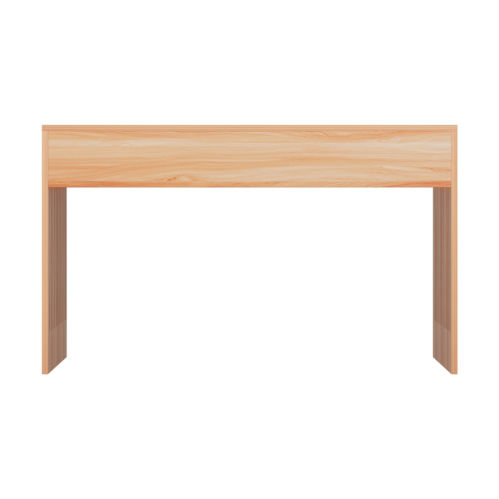 Artiss Coffee Table Rectangle Fluted Side 100CM 3