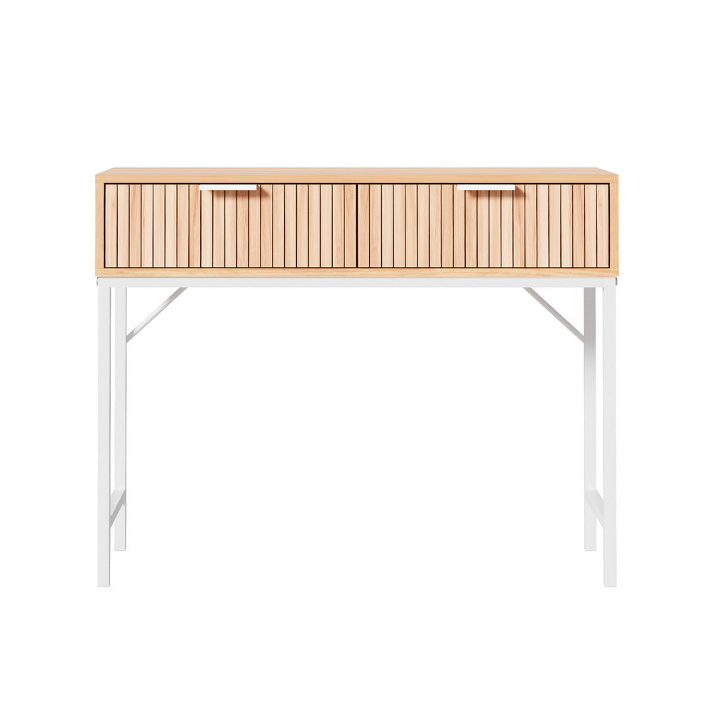 Artiss Console Table 2 Drawers 92CM 5