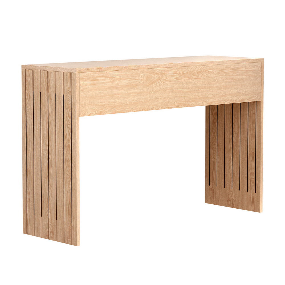 Artiss Console Table Hallway Fluted 120CM Pine 3