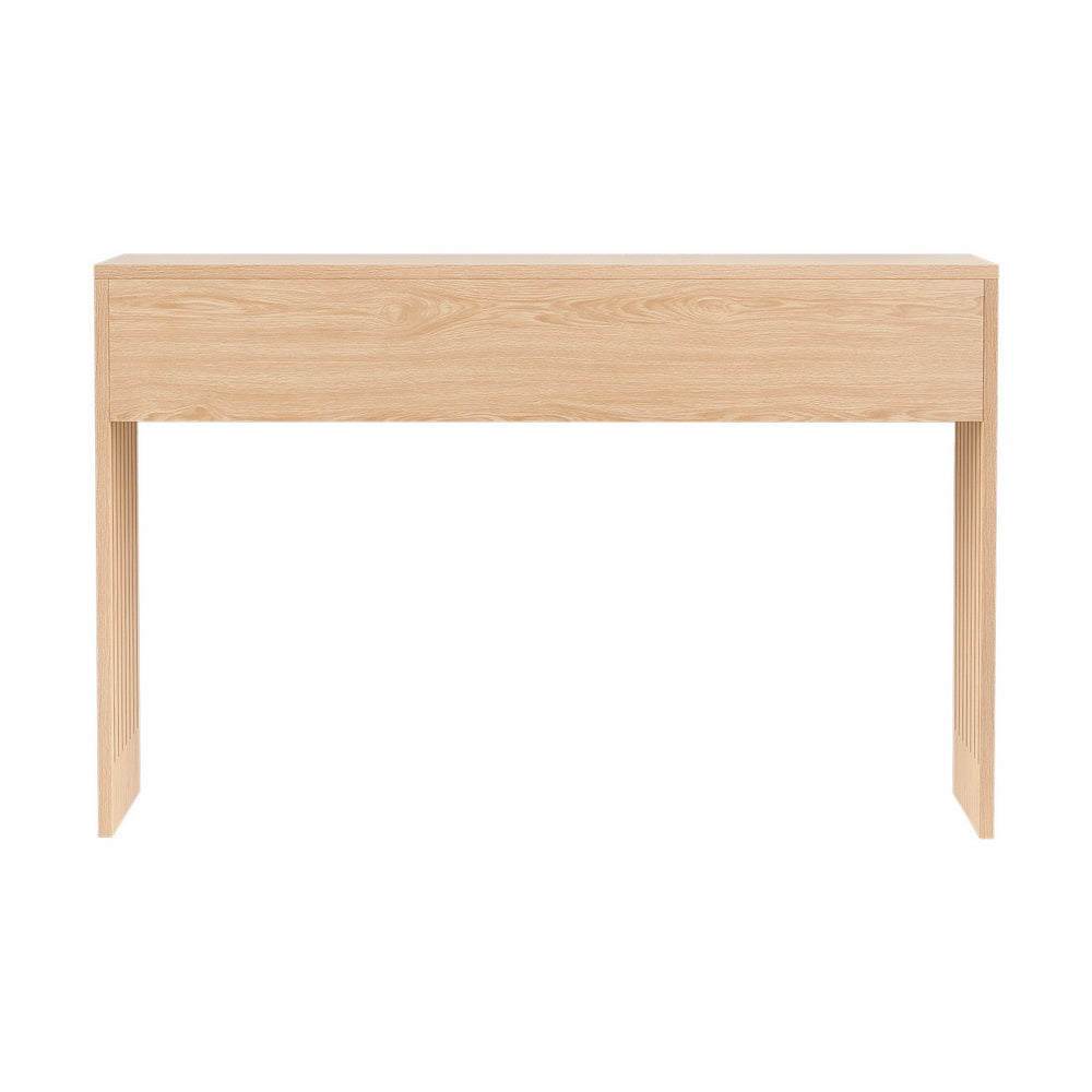 Artiss Console Table Hallway Fluted 120CM Pine 5