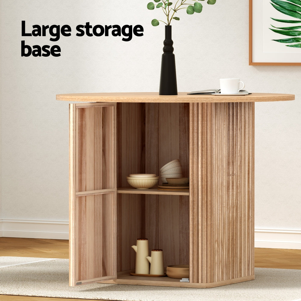 1M Artiss Dining Table Storage Base 5