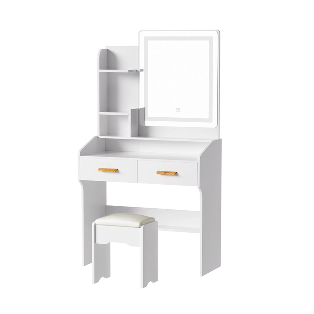 Artiss Dressing Table Set Stool Led White Doria 3