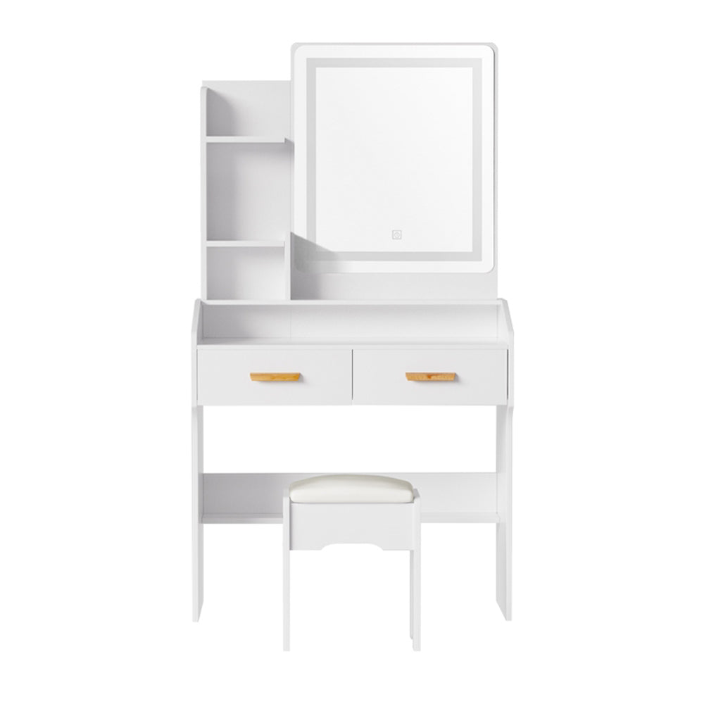 Artiss Dressing Table Set Stool Led White Doria 5
