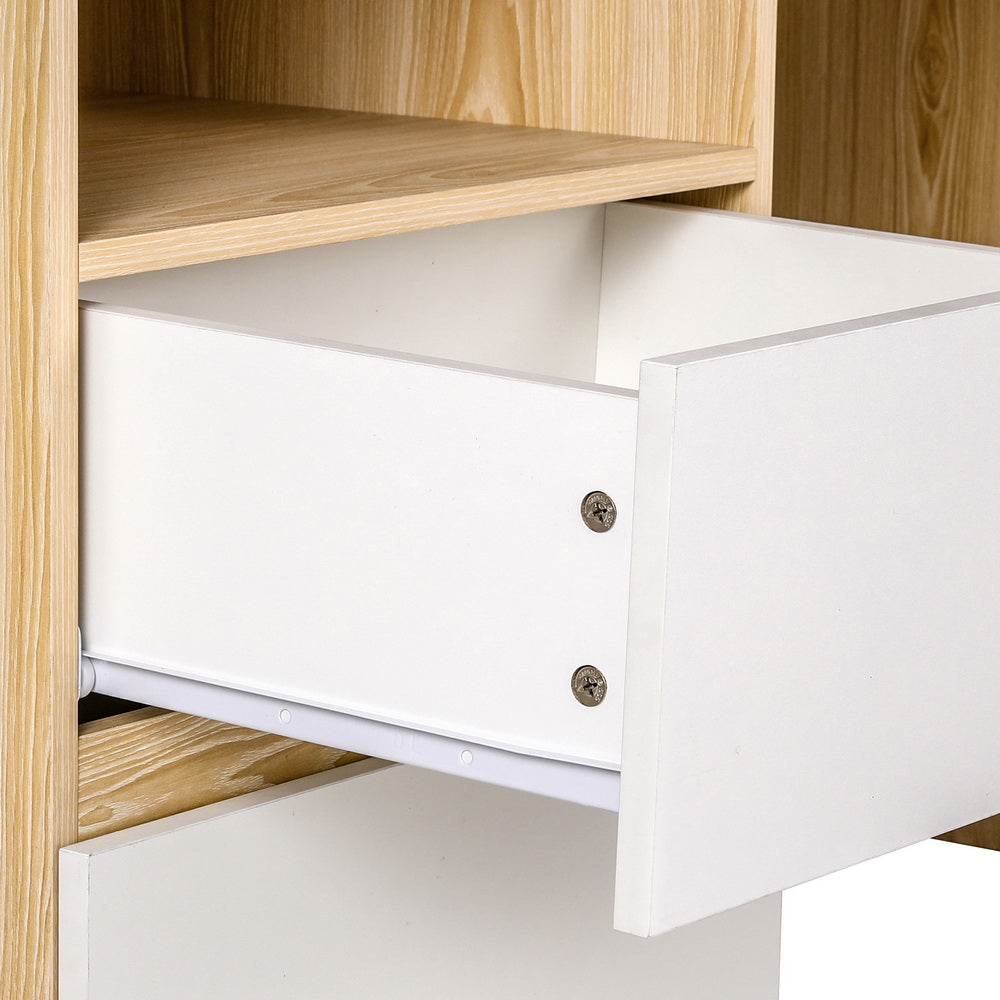 Artiss Computer Desk Office Study Desks Table Bookshelf Drawer 4