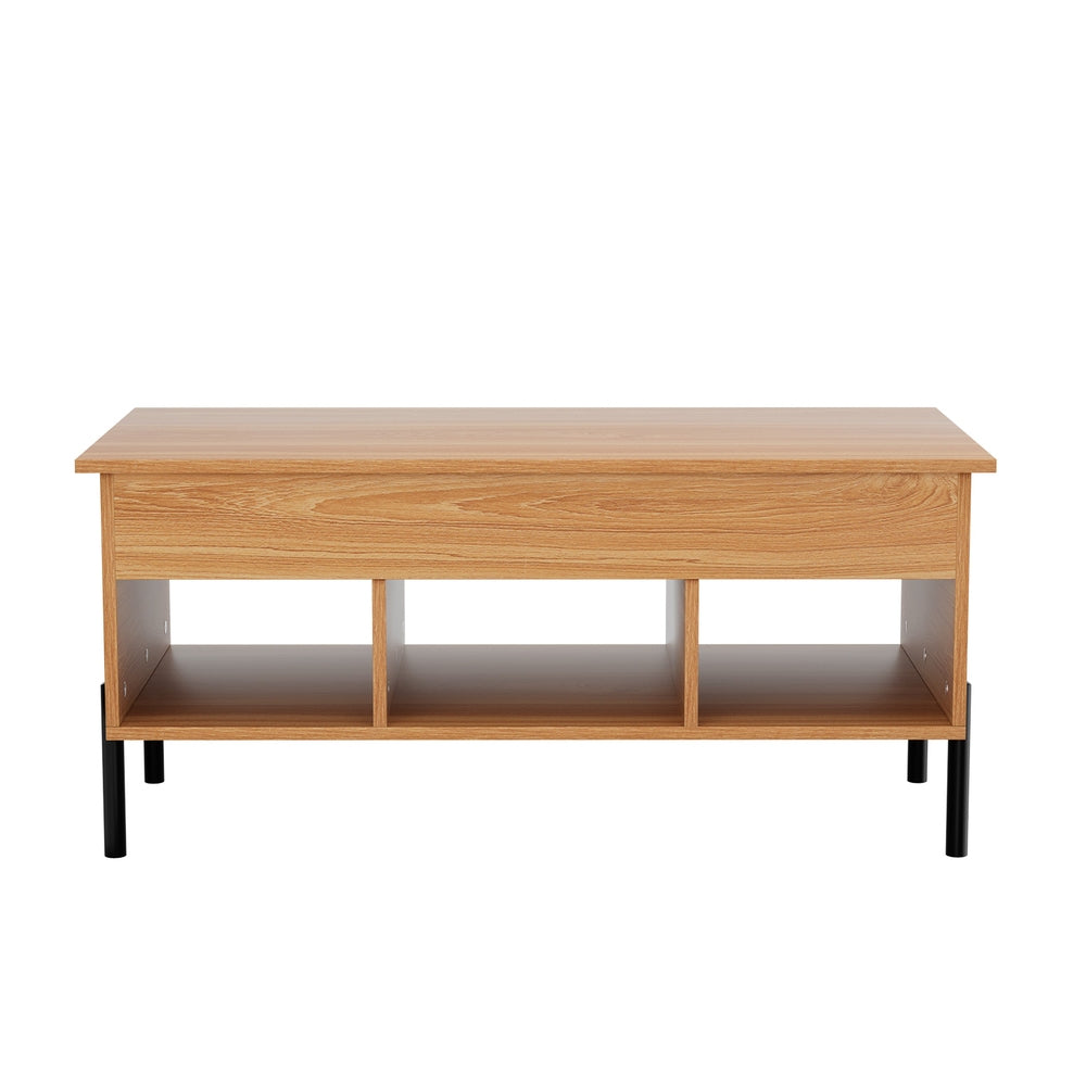 Artiss Coffee Table Lift-top Oak 3