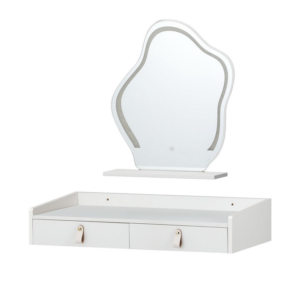 Artiss Dressing Table Floating LED White Daphne 7