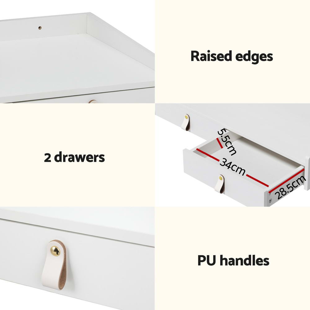 Artiss Dressing Table Floating LED White Daphne 5