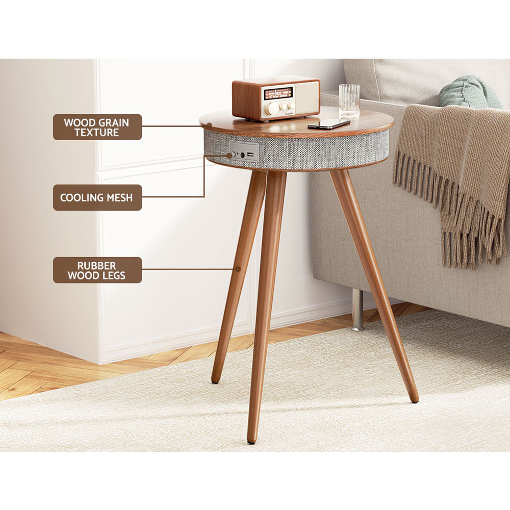 Artiss Smart Coffee Table Wireless Charging Bluetooth Speaker 4