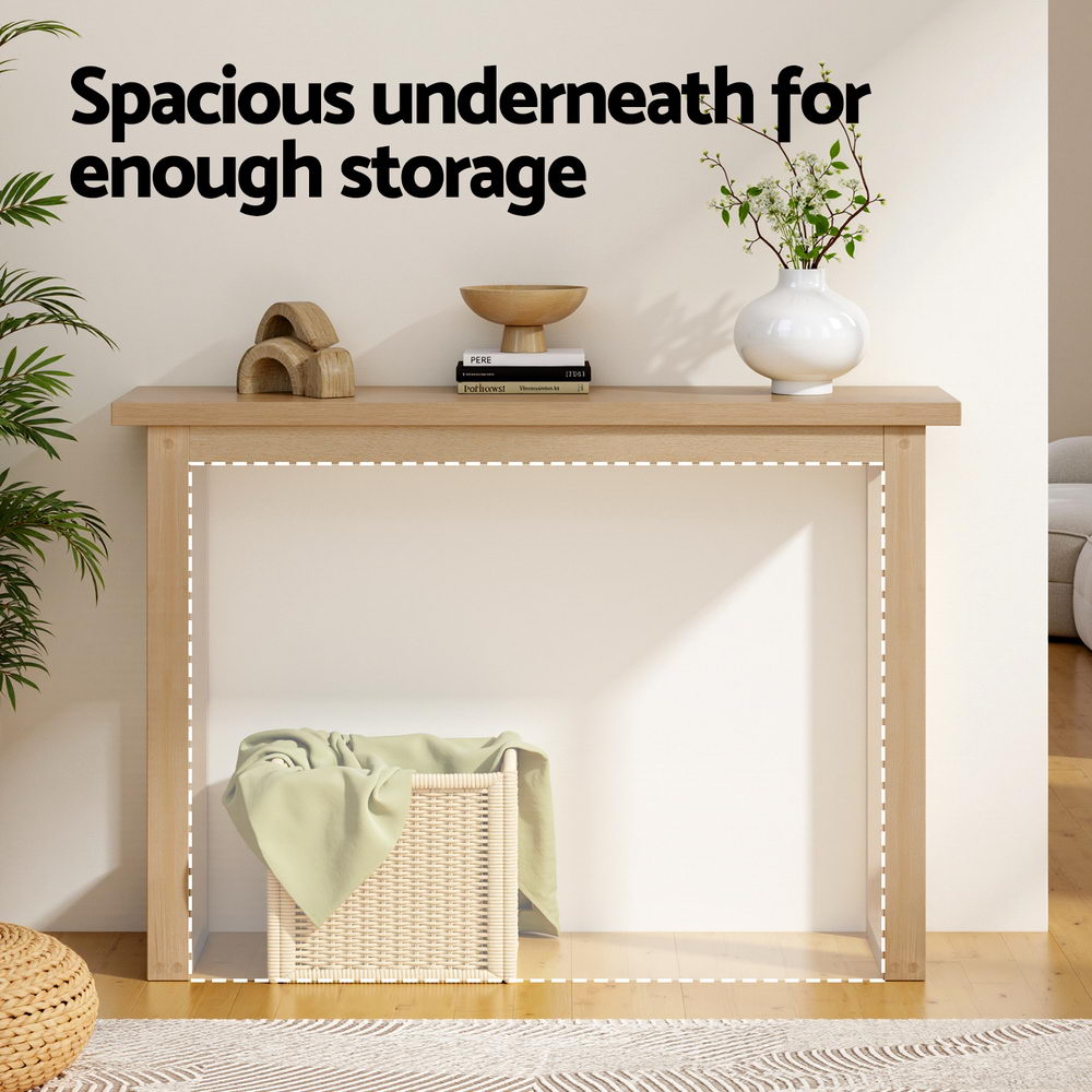 Artiss Console Table 110CM Pine 5