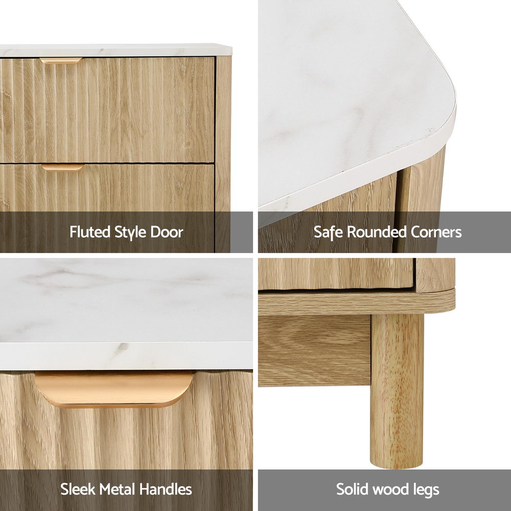 Artiss 6 Chest of Drawers Dresser Table Pine 6