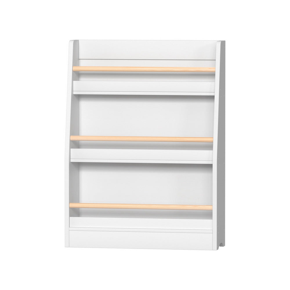 Keezi Kids Bookshelf 3 Tiers Storage Children Bookcase Organiser Display Shelf 3