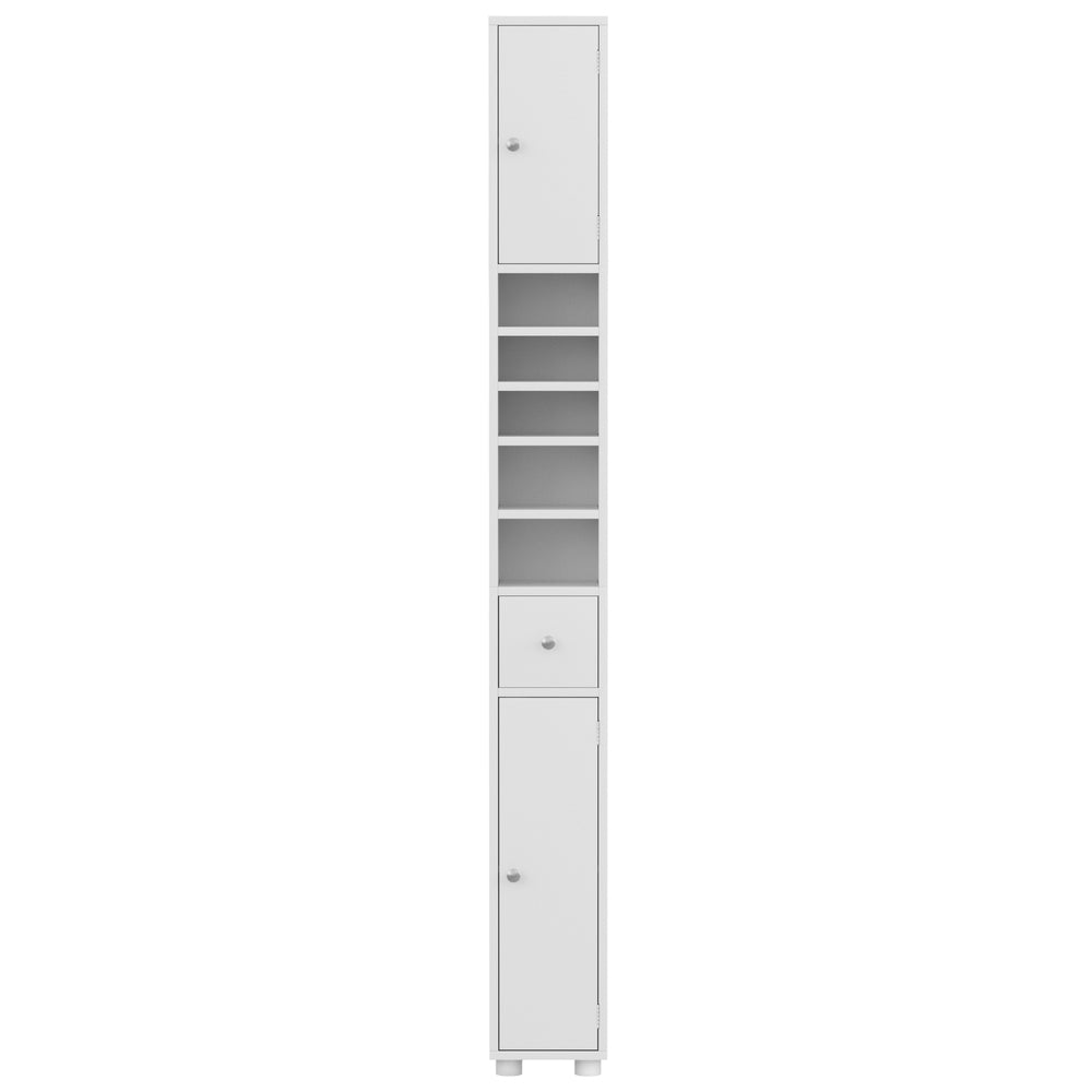 Artiss Bathroom Storage Cabinet 180cm Tall Slim Floor Cupboard Toilet Narrow Linen Tower 5