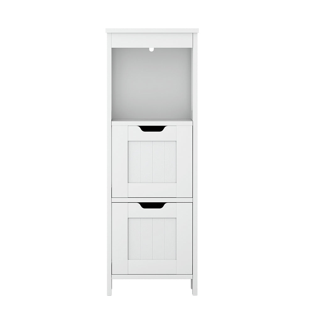 Artiss Bathroom Storage Cabinet 89cm Floor Toilet Drawer Bedroom Organizer Standing White 5