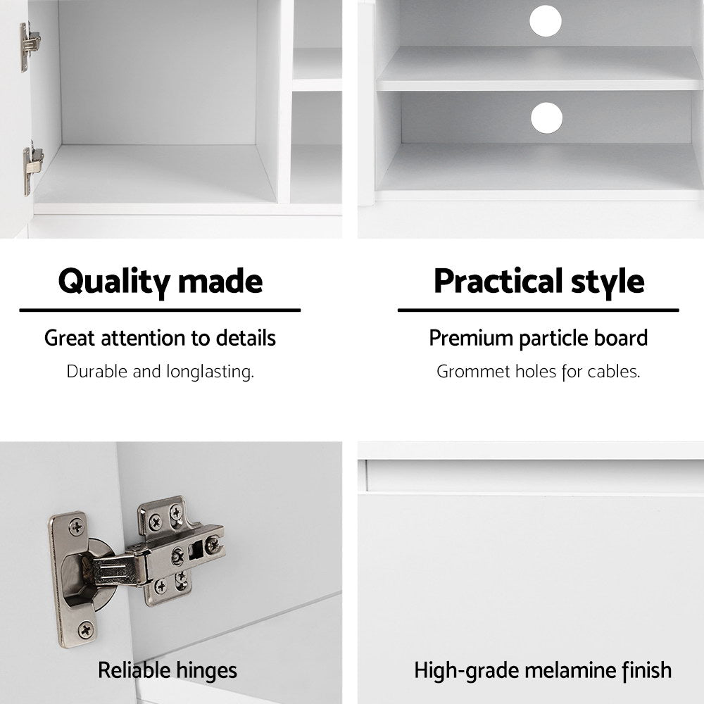 Artiss TV Cabinet Entertainment Unit 120cm White Anita 6