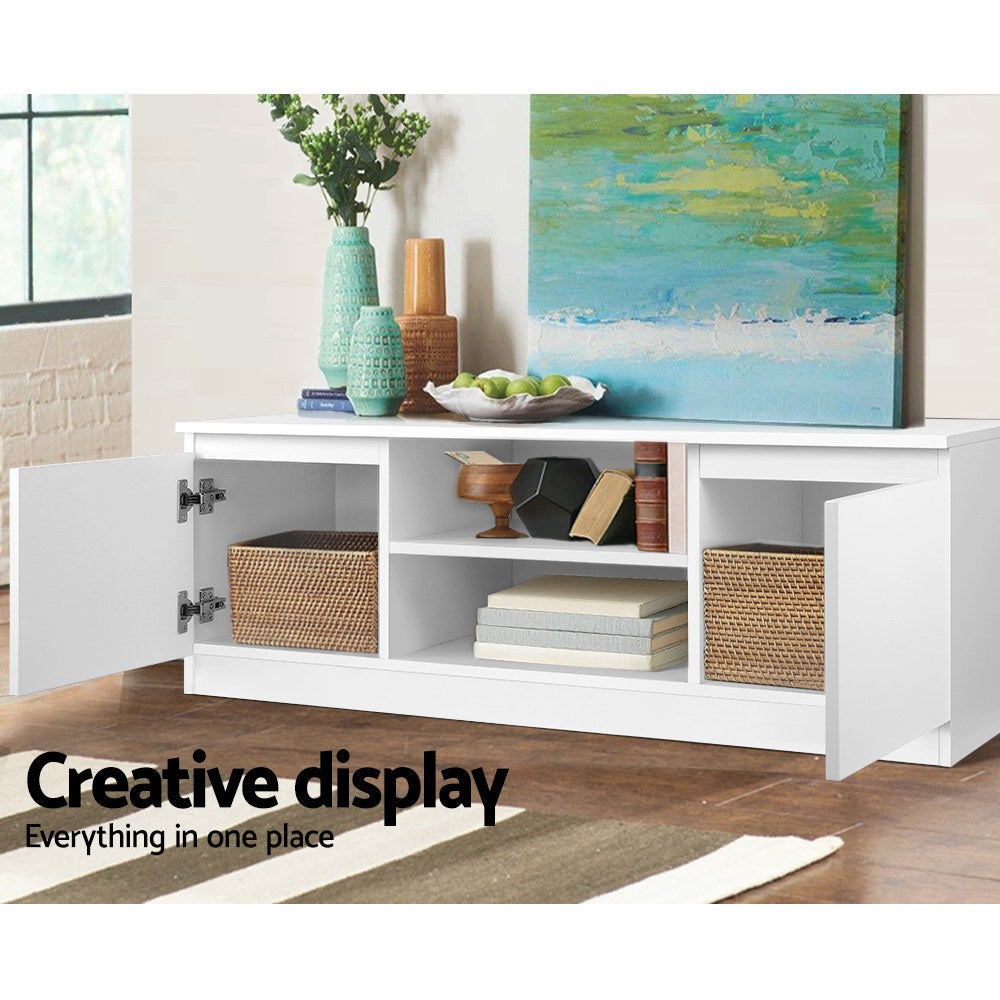 Artiss TV Cabinet Entertainment Unit 120cm White Anita 7