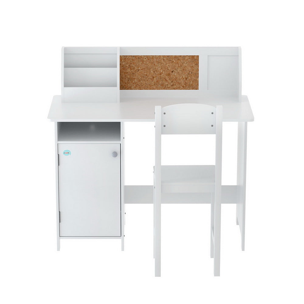 Keezi Kids Table and Chair Set Children Study Play Toys Desk w/ Cabinet Storage 5