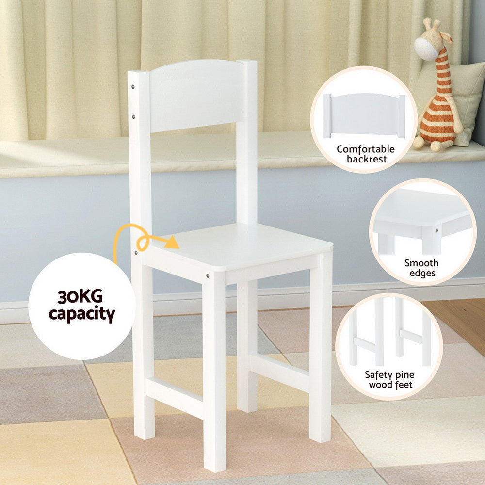 Keezi Kids Table and Chair Set Children Study Play Toys Desk w/ Cabinet Storage 8