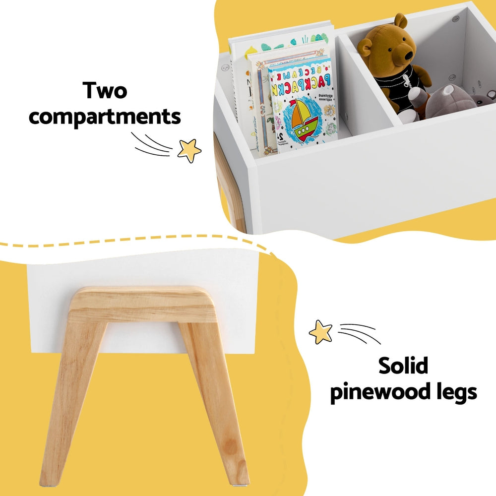 Keezi Kids Toy Box Chest Storage Bin Container Wooden Cabinet Clothes Book Organiser Bedroom 4