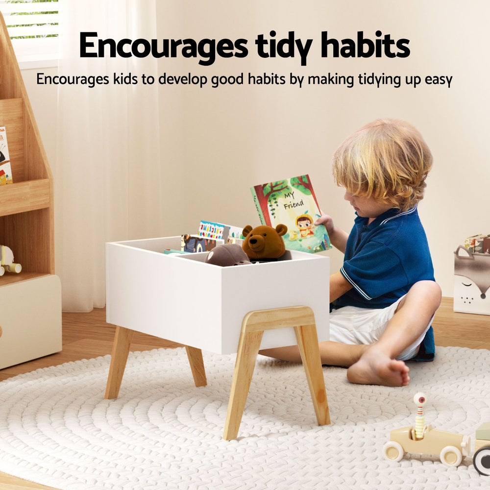 Keezi Kids Toy Box Chest Storage Bin Container Wooden Cabinet Clothes Book Organiser Bedroom 5