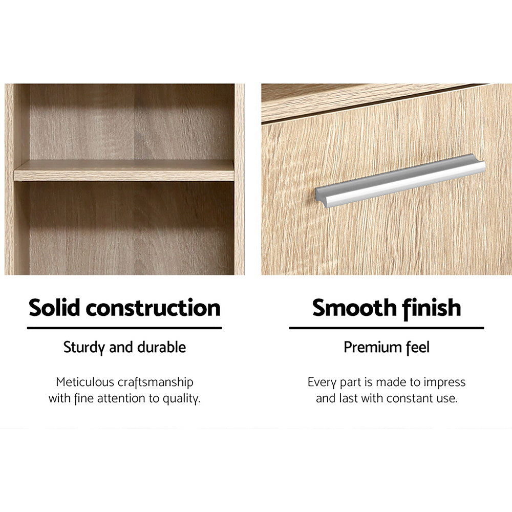 Artiss Bathroom Cabinet Storage 185cm Wooden 8