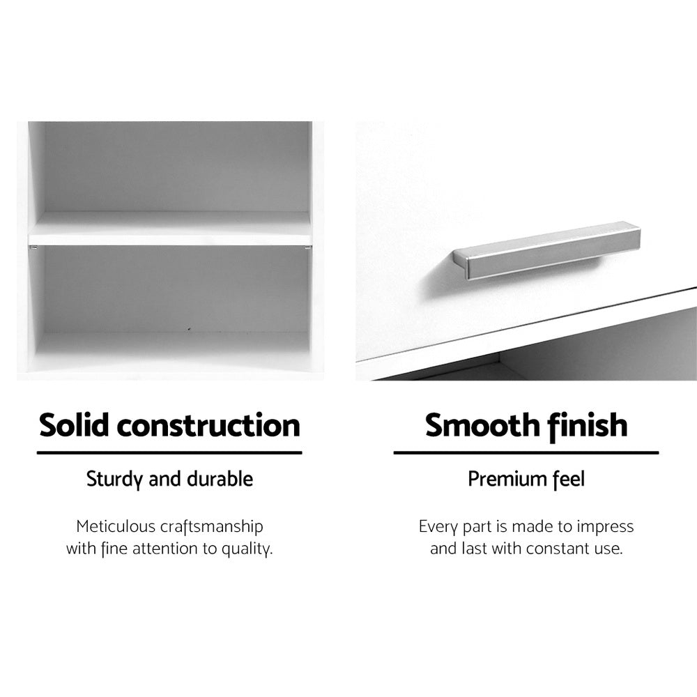 Artiss Bathroom Cabinet Storage 185cm White 7