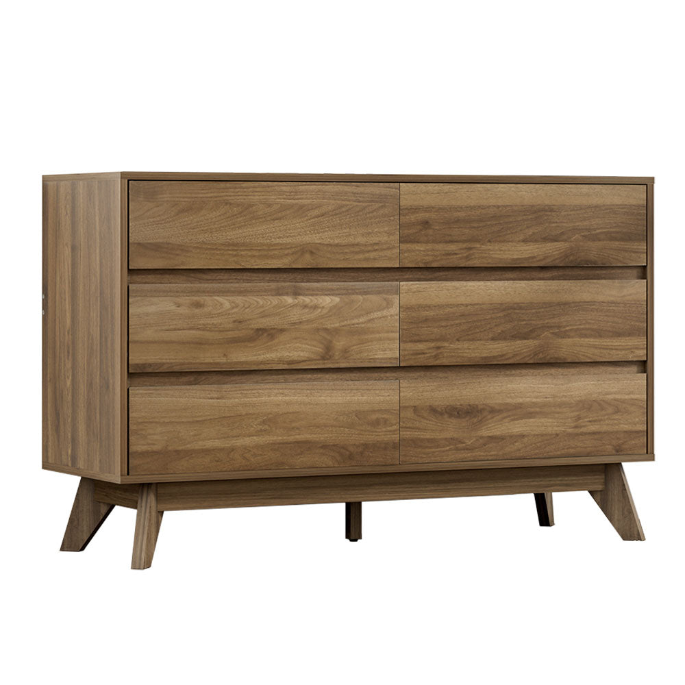 Artiss 6 Chest of Drawers - XAVI Walnut 3