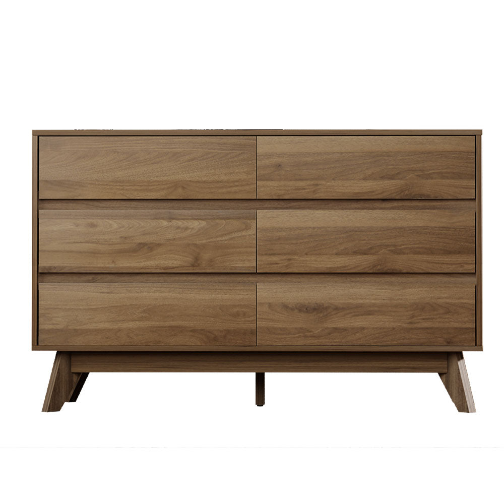 Artiss 6 Chest of Drawers - XAVI Walnut 5