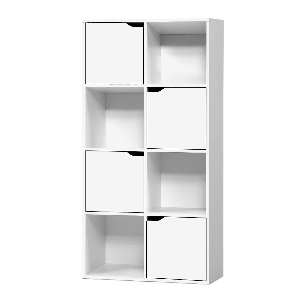 Artiss Bookshelf 8 Cube Shlef - DANA White 3